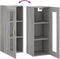 vidaXL - Hangkast - 34,5x34x90 - cm - grijs - sonoma - eikenkleurig