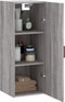 vidaXL - Hangkast - 34,5x34x90 - cm - grijs - sonoma - eikenkleurig