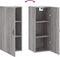 vidaXL - Hangkast - 34,5x34x90 - cm - grijs - sonoma - eikenkleurig