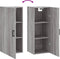 vidaXL - Hangkast - 34,5x34x90 - cm - grijs - sonoma - eikenkleurig