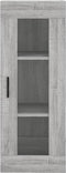 vidaXL - Hangkast - 34,5x34x90 - cm - grijs - sonoma - eikenkleurig