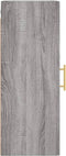vidaXL - Hangkast - 34,5x34x90 - cm - grijs - sonoma - eikenkleurig