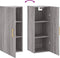 vidaXL - Hangkast - 34,5x34x90 - cm - grijs - sonoma - eikenkleurig