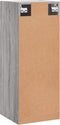 vidaXL - Hangkast - 34,5x34x90 - cm - grijs - sonoma - eikenkleurig
