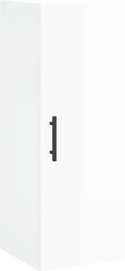 vidaXL - Hangkast - 34,5x34x90 - cm - hoogglans - wit