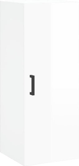 vidaXL - Hangkast - 34,5x34x90 - cm - hoogglans - wit
