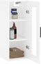 vidaXL - Hangkast - 34,5x34x90 - cm - hoogglans - wit