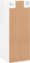 vidaXL - Hangkast - 34,5x34x90 - cm - hoogglans - wit