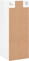 vidaXL - Hangkast - 34,5x34x90 - cm - hoogglans - wit
