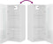 vidaXL - Hangkast - 34,5x34x90 - cm - hoogglans - wit