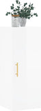vidaXL - Hangkast - 34,5x34x90 - cm - hoogglans - wit