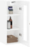 vidaXL - Hangkast - 34,5x34x90 - cm - hoogglans - wit