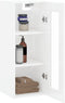 vidaXL - Hangkast - 34,5x34x90 - cm - hoogglans - wit