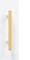 vidaXL - Hangkast - 34,5x34x90 - cm - hoogglans - wit