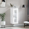 vidaXL - Hangkast - 34,5x34x90 - cm - hoogglans - wit