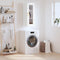 vidaXL - Hangkast - 34,5x34x90 - cm - hoogglans - wit