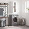 vidaXL - Hangkast - 34,5x34x90 - cm - hoogglans - wit