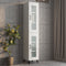 vidaXL - Hangkast - 34,5x34x90 - cm - hoogglans - wit
