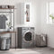 vidaXL - Hangkast - 34,5x34x90 - cm - hoogglans - wit