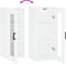 vidaXL - Hangkast - 34,5x34x90 - cm - hoogglans - wit