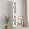 vidaXL - Hangkast - 34,5x34x90 - cm - hoogglans - wit