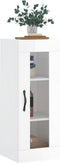 vidaXL - Hangkast - 34,5x34x90 - cm - hoogglans - wit