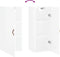 vidaXL - Hangkast - 34,5x34x90 - cm - hoogglans - wit