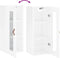 vidaXL - Hangkast - 34,5x34x90 - cm - hoogglans - wit