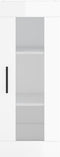 vidaXL - Hangkast - 34,5x34x90 - cm - hoogglans - wit