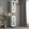 vidaXL - Hangkast - 34,5x34x90 - cm - hoogglans - wit