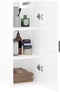 vidaXL - Hangkast - 34,5x34x90 - cm - hoogglans - wit