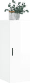 vidaXL - Hangkast - 34,5x34x90 - cm - hoogglans - wit