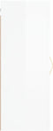 vidaXL - Hangkast - 34,5x34x90 - cm - hoogglans - wit