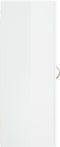 vidaXL - Hangkast - 34,5x34x90 - cm - hoogglans - wit