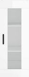vidaXL - Hangkast - 34,5x34x90 - cm - hoogglans - wit