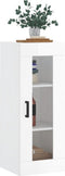 vidaXL - Hangkast - 34,5x34x90 - cm - hoogglans - wit