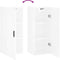 vidaXL - Hangkast - 34,5x34x90 - cm - hoogglans - wit