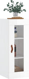 vidaXL - Hangkast - 34,5x34x90 - cm - hoogglans - wit