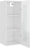 vidaXL - Hangkast - 34,5x34x90 - cm - hoogglans - wit