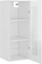 vidaXL - Hangkast - 34,5x34x90 - cm - hoogglans - wit