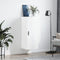 vidaXL - Hangkast - 34,5x34x90 - cm - hoogglans - wit