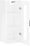 vidaXL - Hangkast - 34,5x34x90 - cm - hoogglans - wit