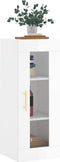 vidaXL - Hangkast - 34,5x34x90 - cm - hoogglans - wit