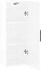 vidaXL - Hangkast - 34,5x34x90 - cm - hoogglans - wit