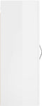 vidaXL - Hangkast - 34,5x34x90 - cm - hoogglans - wit