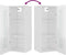 vidaXL - Hangkast - 34,5x34x90 - cm - hoogglans - wit
