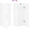 vidaXL - Hangkast - 34,5x34x90 - cm - hoogglans - wit