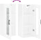 vidaXL - Hangkast - 34,5x34x90 - cm - hoogglans - wit