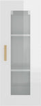 vidaXL - Hangkast - 34,5x34x90 - cm - hoogglans - wit