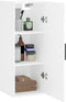 vidaXL - Hangkast - 34,5x34x90 - cm - wit